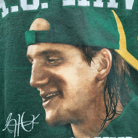 Green Bay Packers T Shirt Mens AJ Hawk Size XL Green NFL Players - Picture 6 of 7